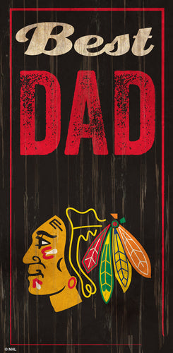 Chicago Blackhawks 0632-Best Dad 6x12