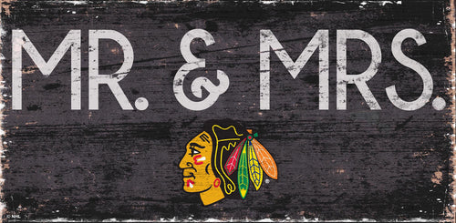 Chicago Blackhawks 0732-Mr. and Mrs. 6x12