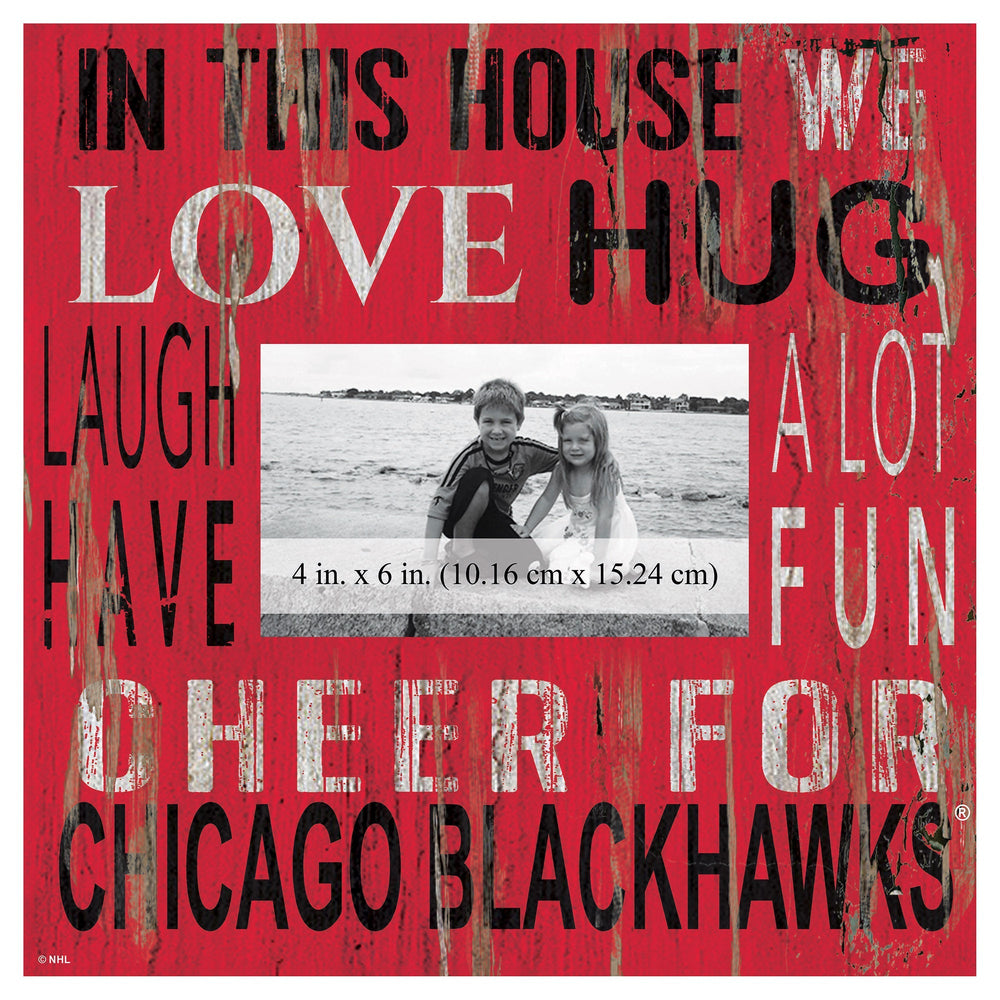 Chicago Blackhawks 0734-In This House 10x10 Frame