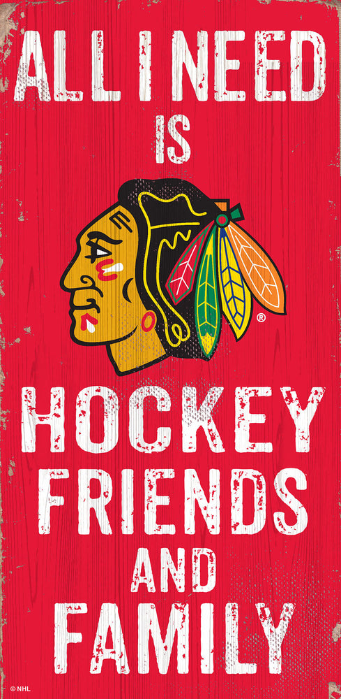 Chicago Blackhawks 0738-Friends and Family 6x12