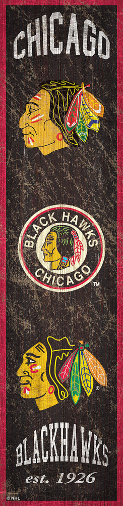 Chicago Blackhawks 0787-Heritage Banner 6x24
