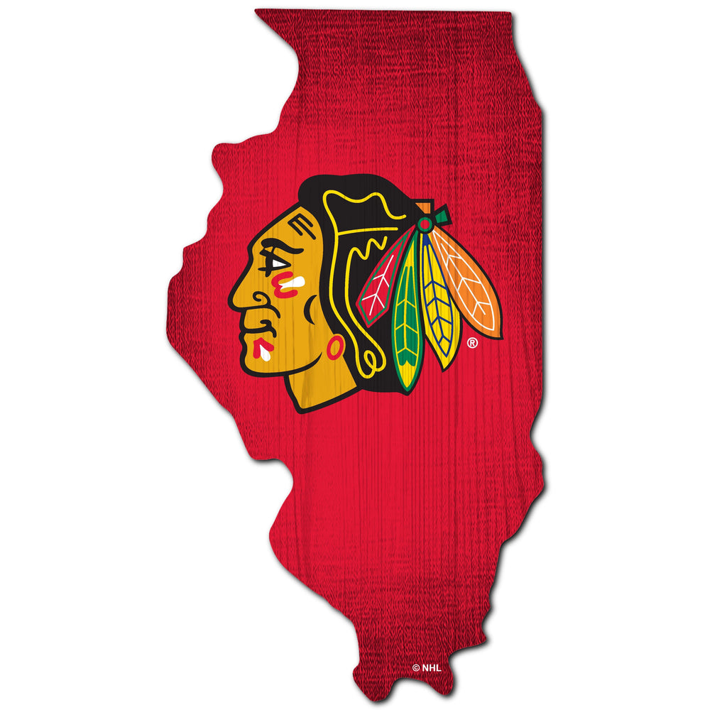Chicago Blackhawks 0838-12in Team Color State