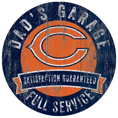 Chicago Cubs 0862-12in Dad's Garage Circle