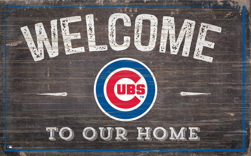Chicago Cubs 0913-11x19 inch Welcome Sign