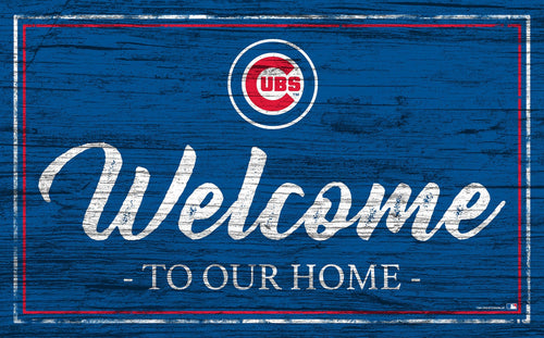 Chicago Cubs 0977-Welcome Team Color 11x19