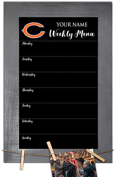 Chicago Cubs 1015-Weekly Chalkboard with frame & clothespins