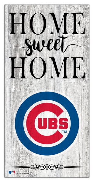 Chicago Cubs 2025-6X12 Whitewashed Home Sweet Home Sign