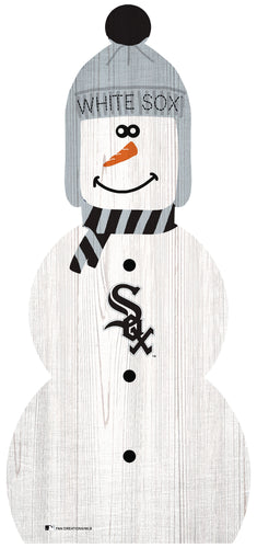 Chicago White Sox 0926-Snowman 33in Leaner