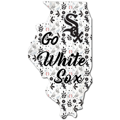 Chicago White Sox 0974-Floral State - 12"