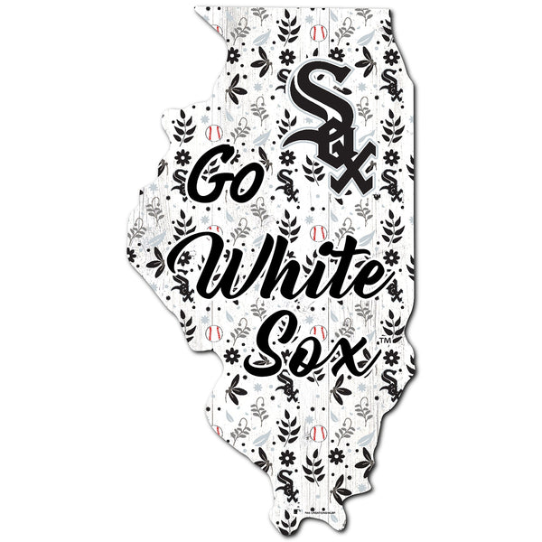 Chicago White Sox 0974-Floral State - 12"