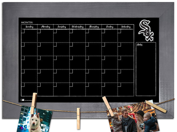 Chicago White Sox 1014-Monthly Chalkboard with frame  & clothespins