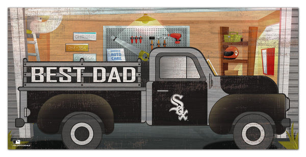 Chicago White Sox 1078-6X12 Best Dad truck sign