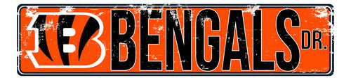 Cincinatti Bengals 0646-Metal Street Signs