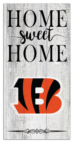 Cincinatti Bengals 2025-6X12 Whitewashed Home Sweet Home Sign