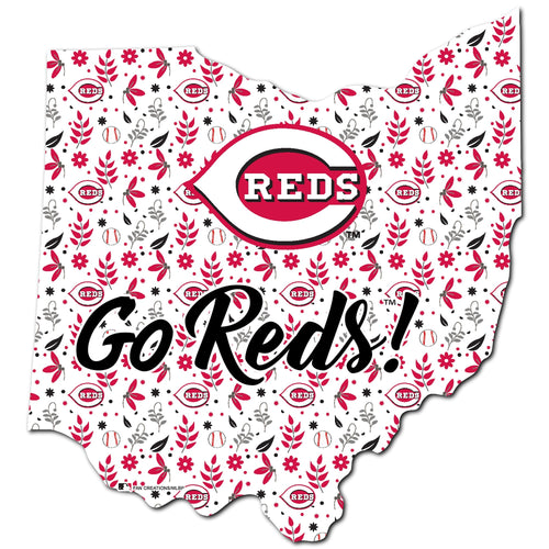 Cincinnati Reds 0974-Floral State - 12"