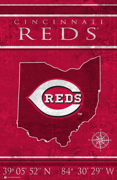 Cincinnati Reds 1038-Coordinates 17x26