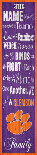 Clemson Tigers P0891-Family Banner 6x24