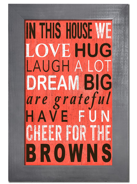 Cleveland Browns 0725-Color In This House 11x19