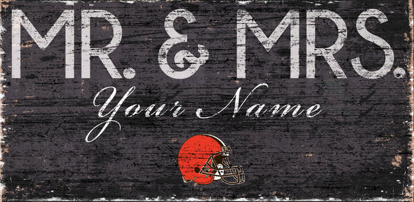 Cleveland Browns 0732-Mr. and Mrs. 6x12