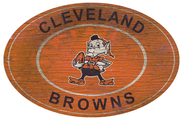 Cleveland Browns 0801-46in Heritage Logo Oval