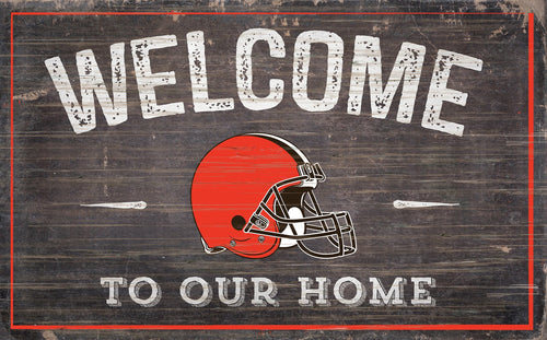 Cleveland Browns 0913-11x19 inch Welcome Sign