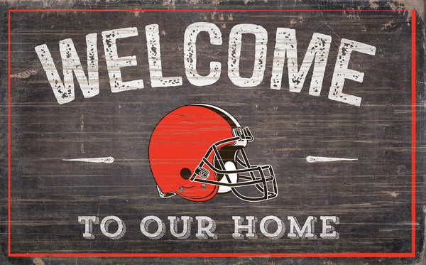 Cleveland Browns 0913-11x19 inch Welcome Sign