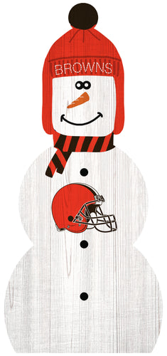 Cleveland Browns 0926-Snowman 33in Leaner
