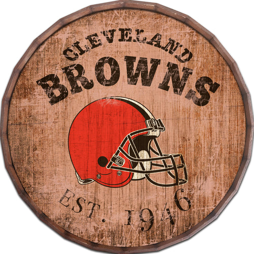 Cleveland Browns 0938-Est date barrel top 16"