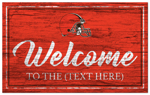 Cleveland Browns 0977-Welcome Team Color 11x19