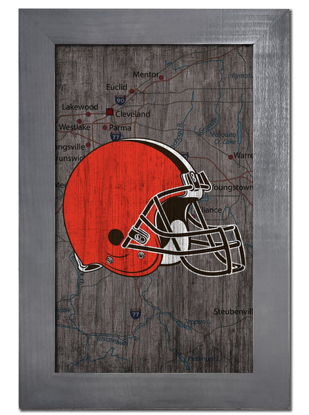 Cleveland Browns 0985-City Map 11x19