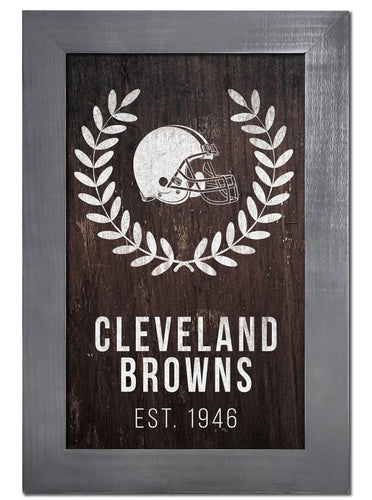 Cleveland Browns 0986-Laurel Wreath 11x19