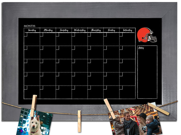Cleveland Browns 1014-Monthly Chalkboard with frame  & clothespins