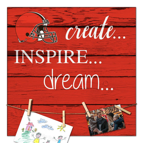 Cleveland Browns 2011-18X18 Create, Inspire, Dream sign
