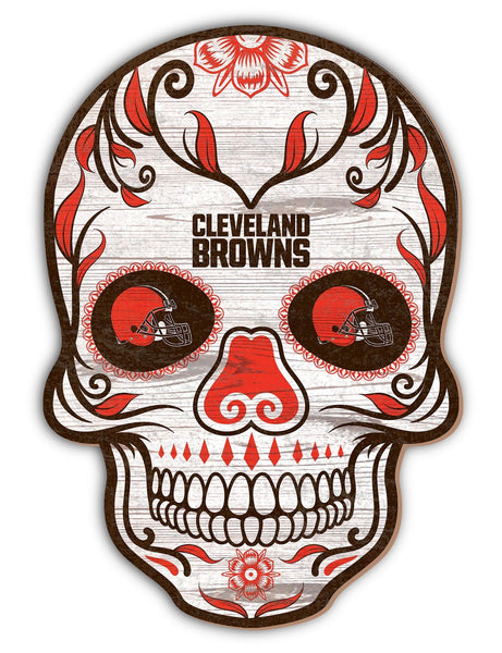 Cleveland Browns 2044-12�? Sugar Skull Sign