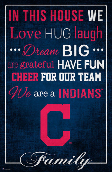 Cleveland Indians 1039-In This House 17x26