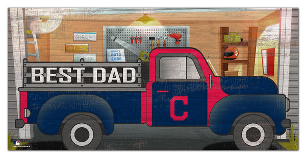 Cleveland Indians 1078-6X12 Best Dad truck sign