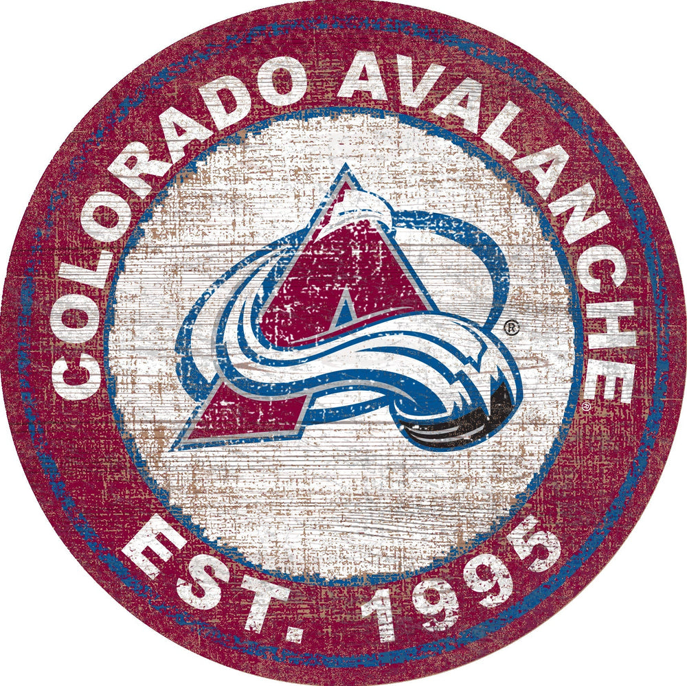 Colorado Avalanche 0744-Heritage Logo Round