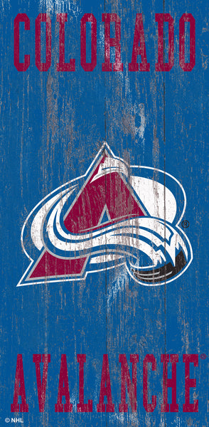 Colorado Avalanche 0786-Heritage Logo w/ Team Name 6x12