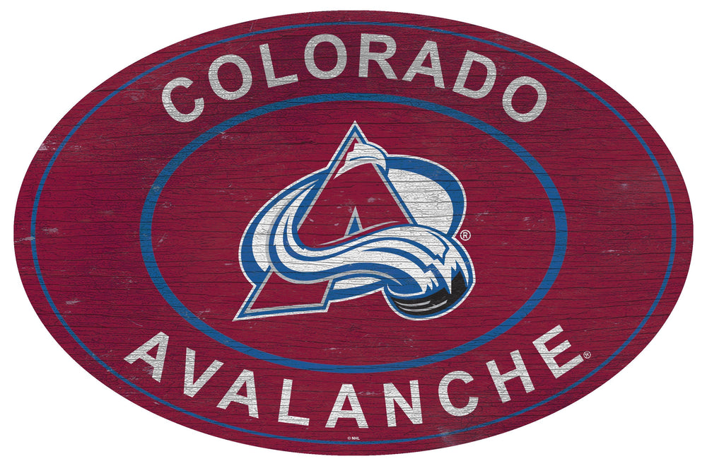 Colorado Avalanche 0801-46in Heritage Logo Oval