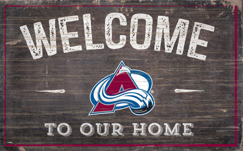 Colorado Avalanche 0913-11x19 inch Welcome Sign