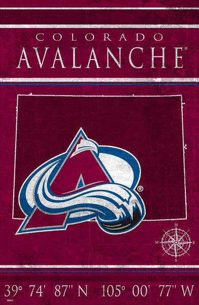 Colorado Avalanche 1038-Coordinates 17x26
