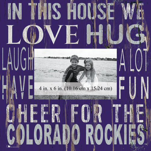 Colorado Rockies 0734-In This House 10x10 Frame