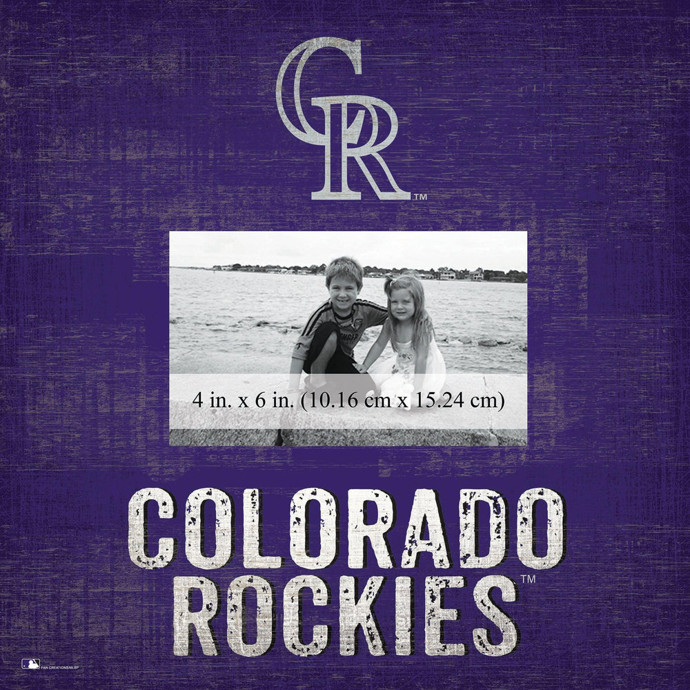 Colorado Rockies 0739-Team Name 10x10 Frame
