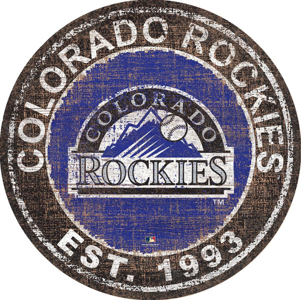 Colorado Rockies 0744-Heritage Logo Round
