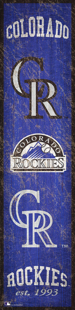 Colorado Rockies 0787-Heritage Banner 6x24