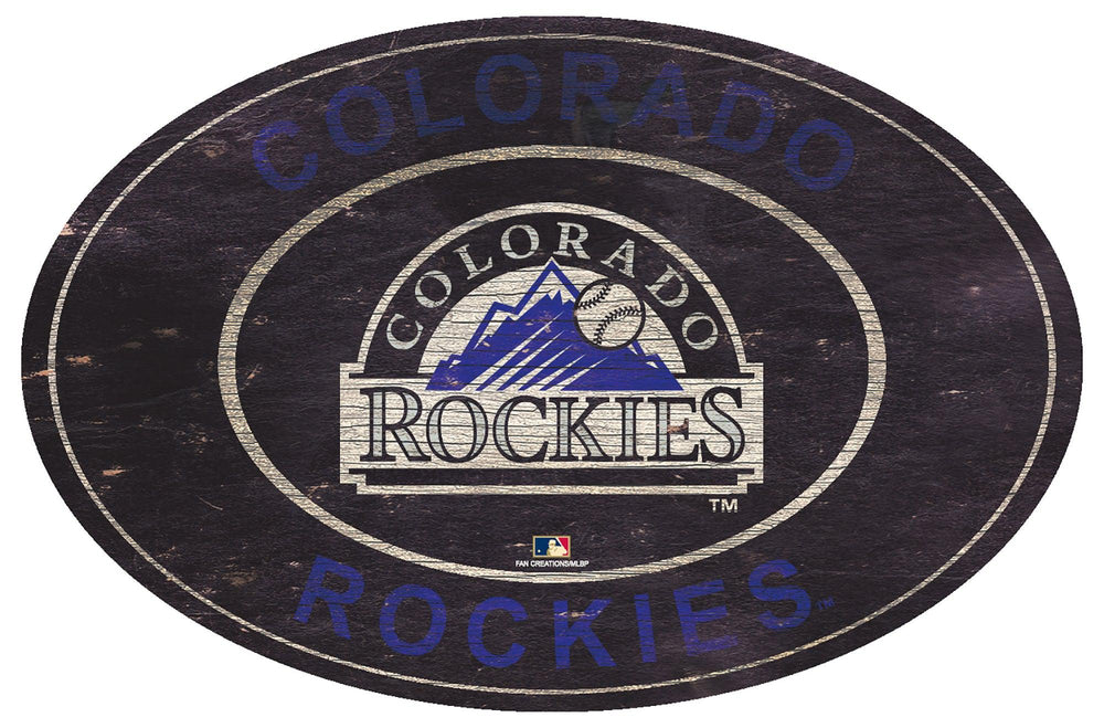 Colorado Rockies 0801-46in Heritage Logo Oval
