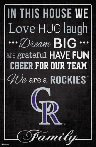 Colorado Rockies 1039-In This House 17x26