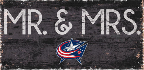 Columbus Blue Jackets 0732-Mr. and Mrs. 6x12