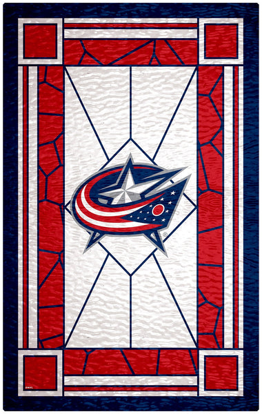 Columbus Blue Jackets 1017-Stained Glass
