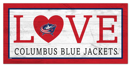 Columbus Blue Jackets 1066-Love 6x12